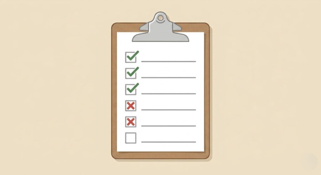 Pre-purchase inspection checklist for the 2008 Dodge Ram 1500 5.7 Hemi — showing pass and fail items that determine buy or pass verdict