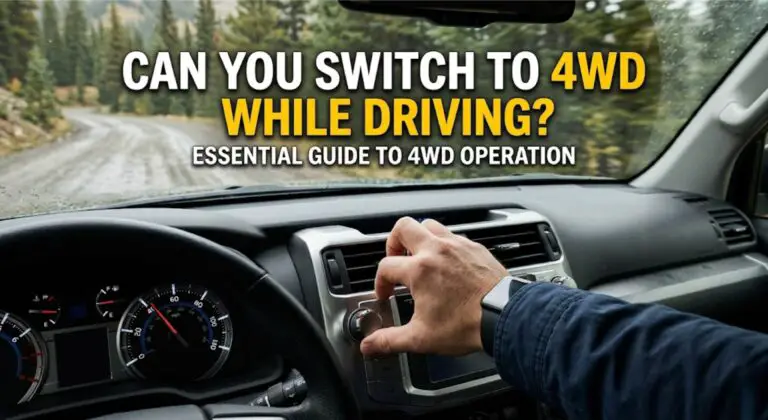 can you switch to 4wd while driving