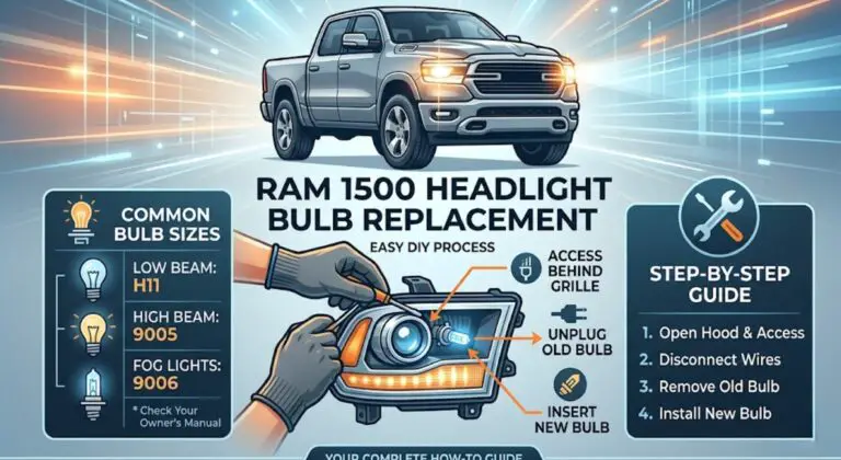 ram 1500 headlight bulb replacement