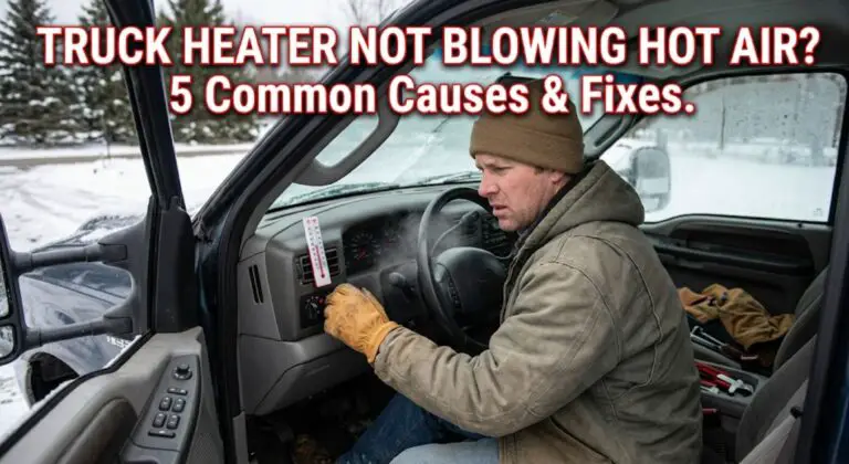 truck heater not blowing hot air