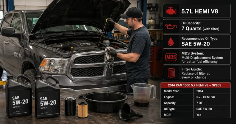2014 Ram 1500 5.7 Oil Capacity