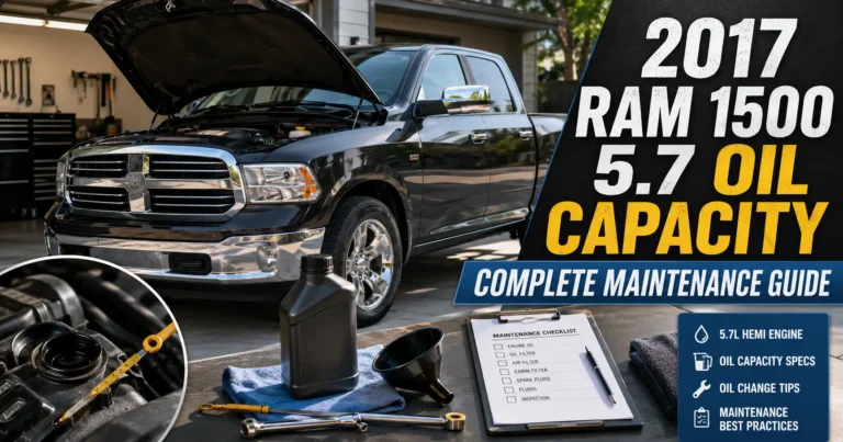2017 Ram 1500 5.7 Oil Capacity
