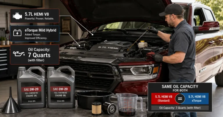 Ram 2500 6.7 Cummins Oil Capacity & Type Chart by Year (2024-2026)