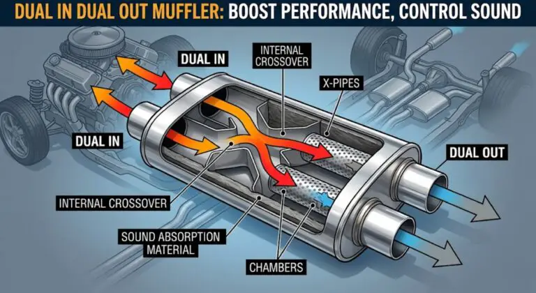 dual in dual out muffler