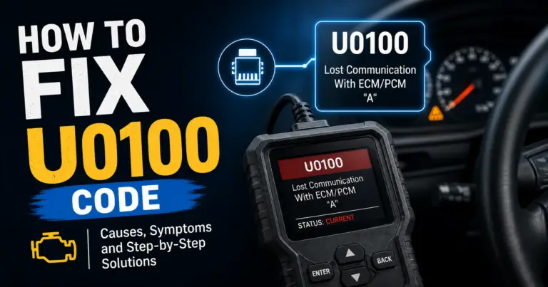 how to fix u0100 code