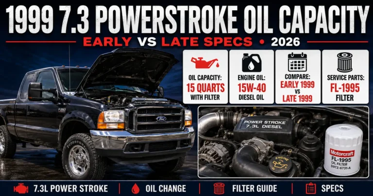 1999 7.3 Powerstroke Oil Capacity