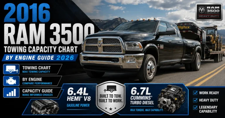 2016 Ram 3500 Towing Capacity Chart by Engine Guide 2026