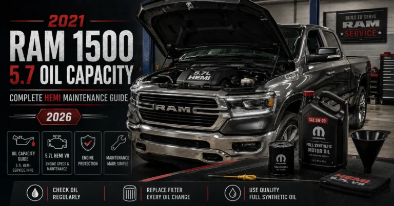 2021 Ram 1500 5.7 Oil Capacity
