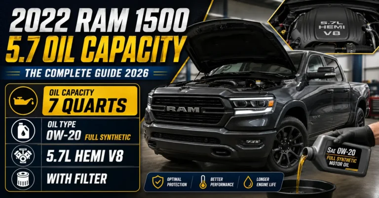 2022 ram 1500 5.7 oil capacity