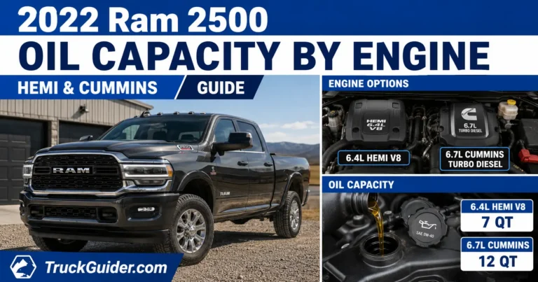 2022 ram 2500 oil capacity