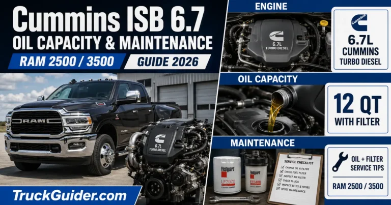 Cummins ISB 6.7 Oil Capacity