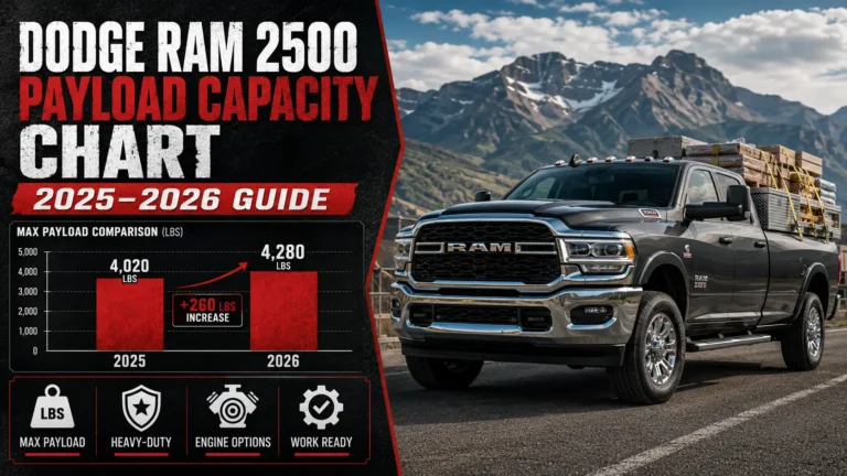 Dodge Ram 2500 Payload Capacity Chart (2025–2026 Guide)