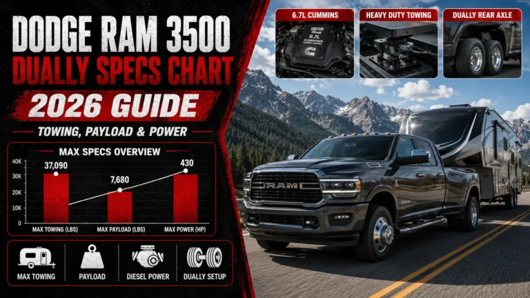 Dodge Ram 3500 Dually Specs Chart