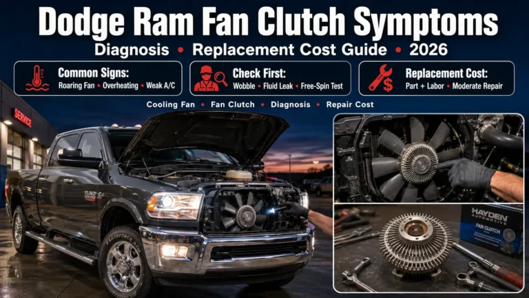 Dodge Ram Fan Clutch Symptoms: Diagnosis & Replacement Cost Guide 2026