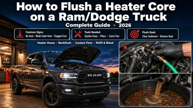 How to Flush a Heater Core on a Ram/Dodge Truck: Complete Guide 2026