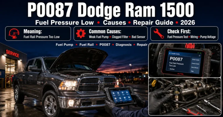 P0087 Dodge Ram 1500 Code: Causes Symptoms and Fixes Guide 2026