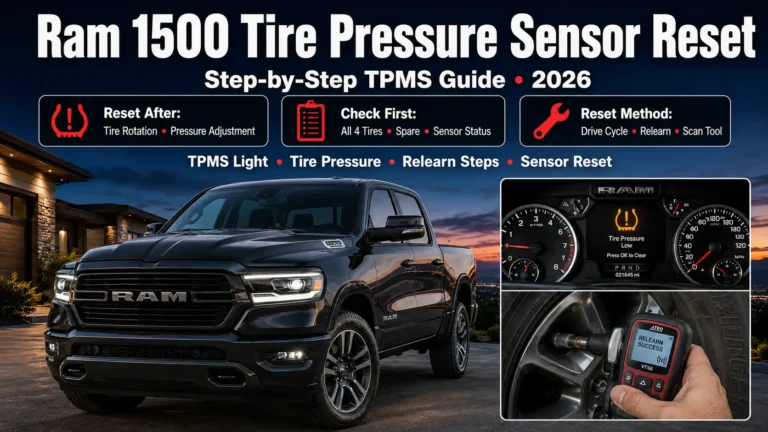 Ram 1500 Tire Pressure Sensor Reset: Step-by-Step TPMS Guide 2026