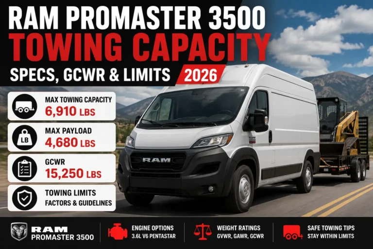 Ram ProMaster 3500 Towing Capacity