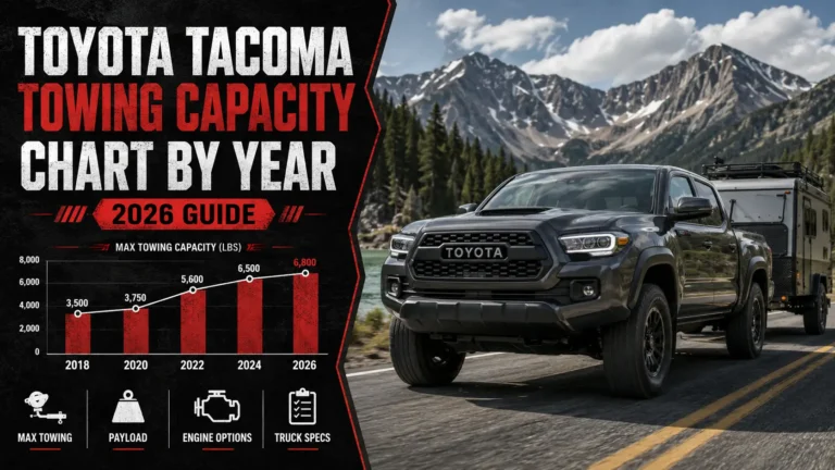 Toyota Tacoma Towing Capacity Chart by Year