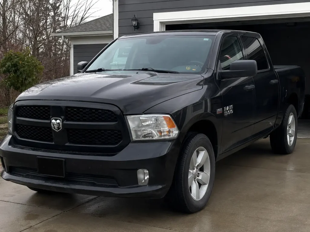 Ram 1500 TPMS warning light on dashboard tire pressure reset needed