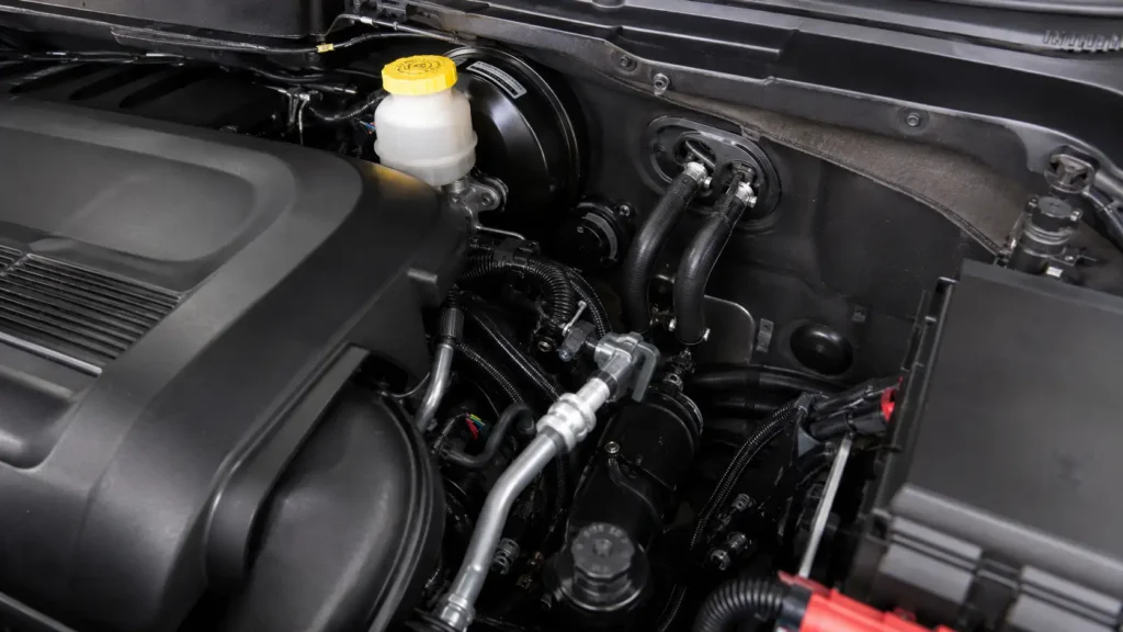 Ram 1500 engine bay heater core hoses at firewall for truck flush guide.
Ram 1500 engine bay, Dodge Ram firewall hoses, truck engine bay heater hose, pickup truck cooling system hoses, Ram 1500 cooling system engine bay