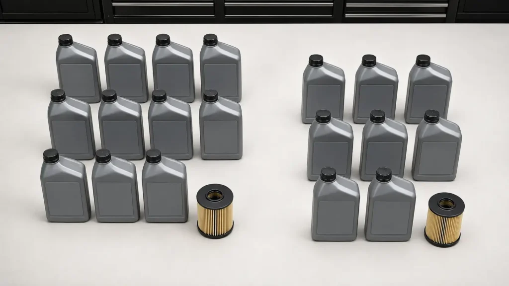 Ram 1500 EcoDiesel oil capacity comparison with service supplies