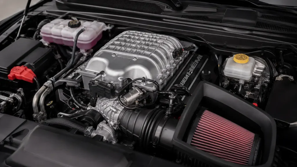 2024 Ram 1500 TRX 6.2L supercharged V8 engine bay