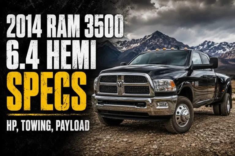 2014 Ram 3500 6.4 Hemi Specs: HP, Towing, Payload