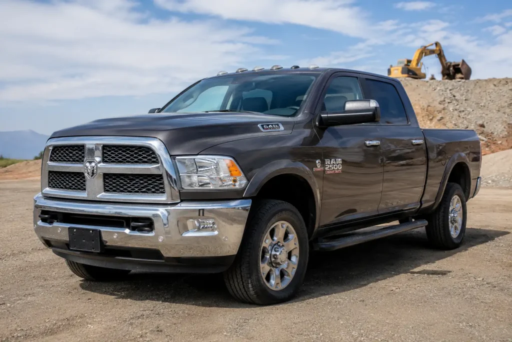 2015 Ram 2500 6.4 Hemi truck exterior front view.
2015 Ram 2500 truck, Ram 2500 6.4 Hemi, Ram HD pickup 2015, Ram 2500 crew cab