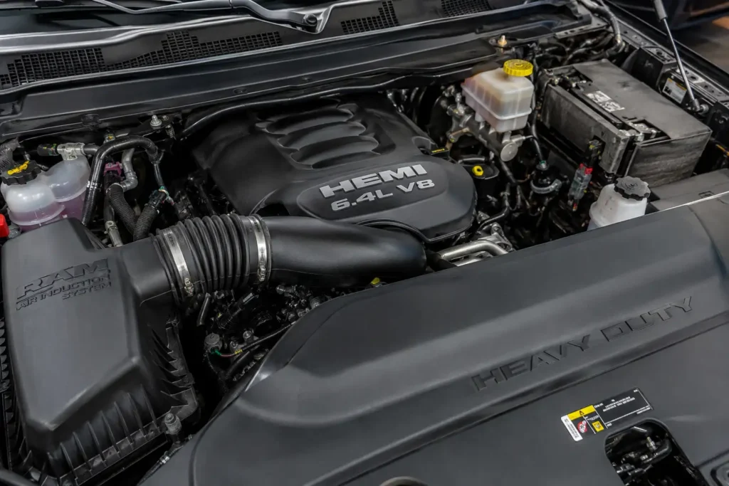 6.4L HEMI V8 engine bay in Ram 2500 HD truck