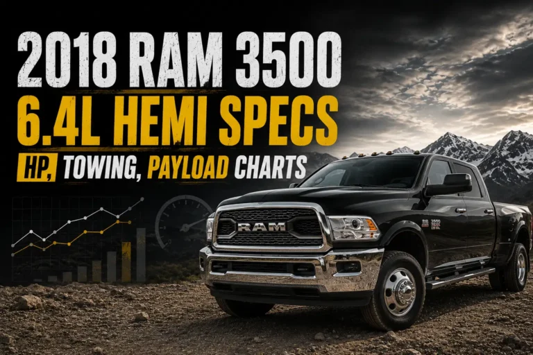2018 Ram 3500 6.4L HEMI Specs: HP, Towing, Payload