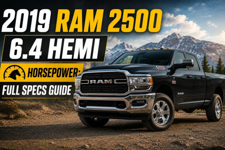 2019 Ram 2500 6.4 HEMI Horsepower: Full Specs Guide