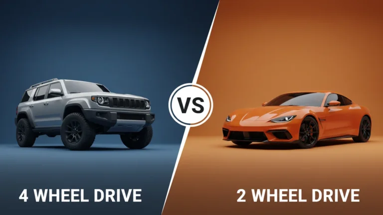 4 Wheel Drive vs 2 Wheel Drive side-by-side comparison