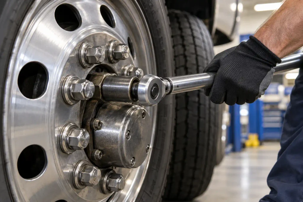 22 mm deep-wall socket on a Ram dual wheel flanged lug nut