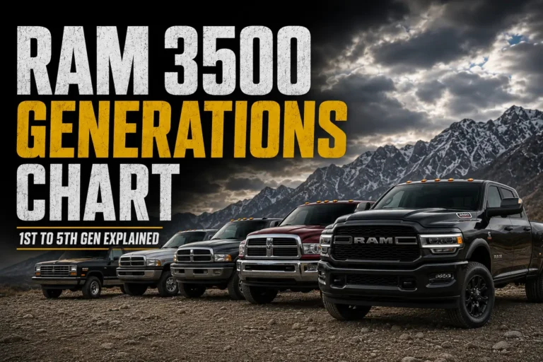 Ram 3500 Generations Chart (1st to 5th Gen Explained)