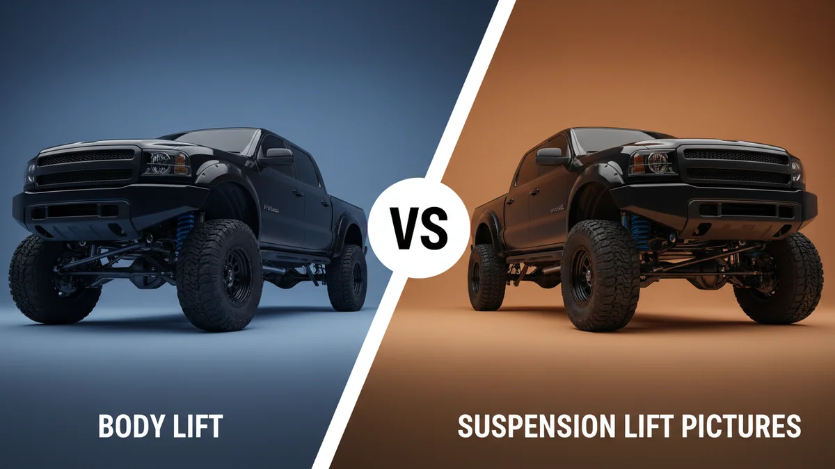 Body Lift vs Suspension Lift Pictures comparison