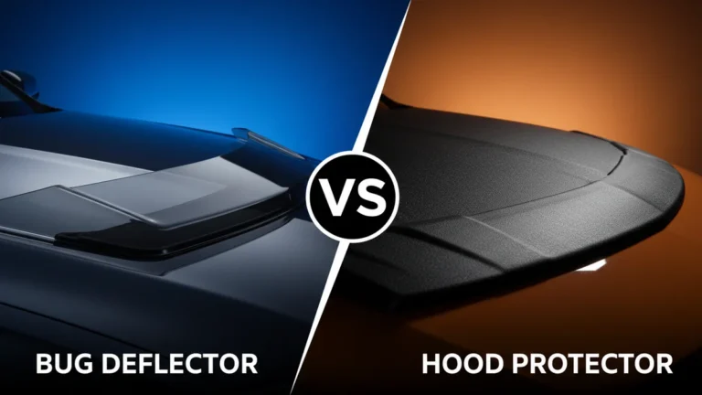 Bug Deflector vs Hood Protector side-by-side comparison