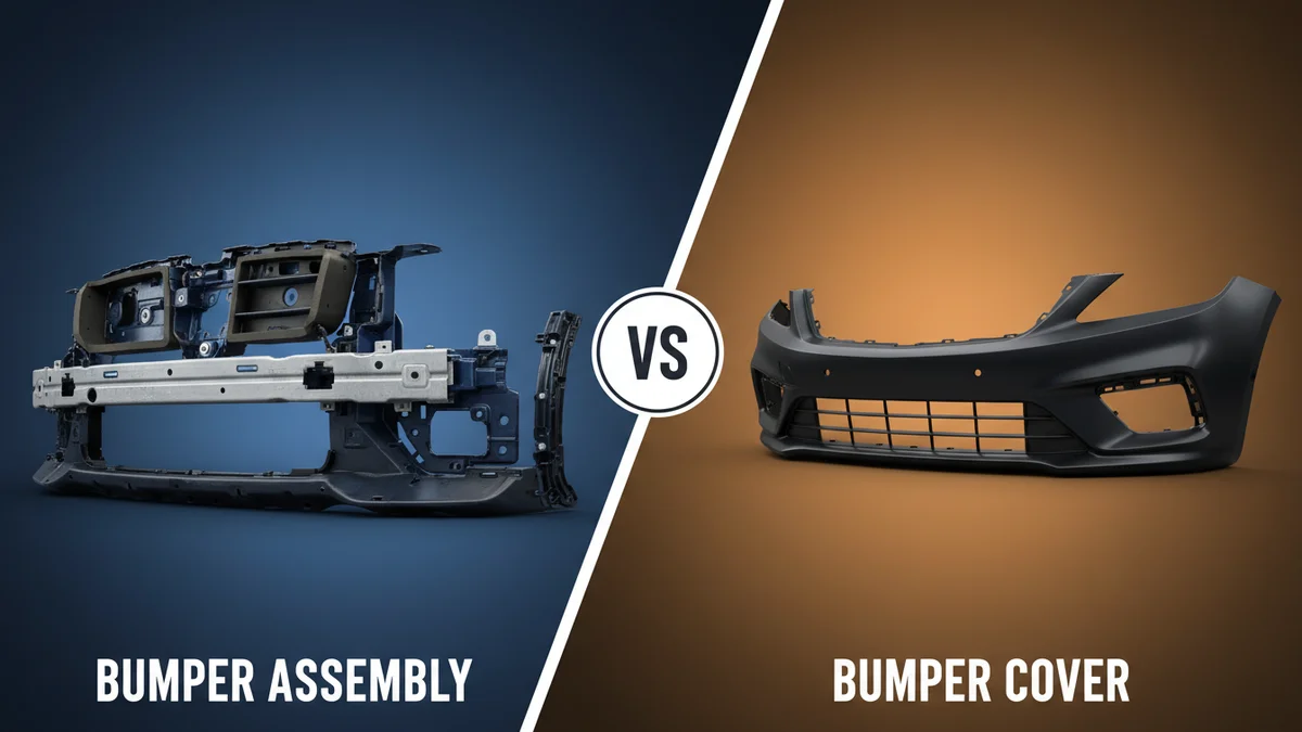 Bumper Assembly vs Bumper Cover comparison