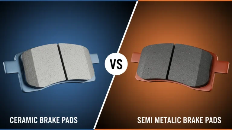 Ceramic Brake Pads vs Semi Metallic Brake Pads side-by-side comparison