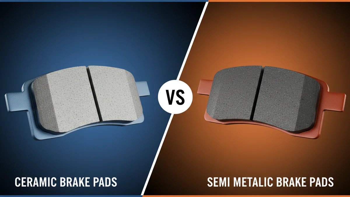 Ceramic Brake Pads vs Semi Metallic Brake Pads comparison