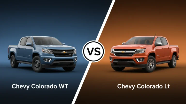 Chevy Colorado Wt vs Chevy Colorado Lt side-by-side comparison