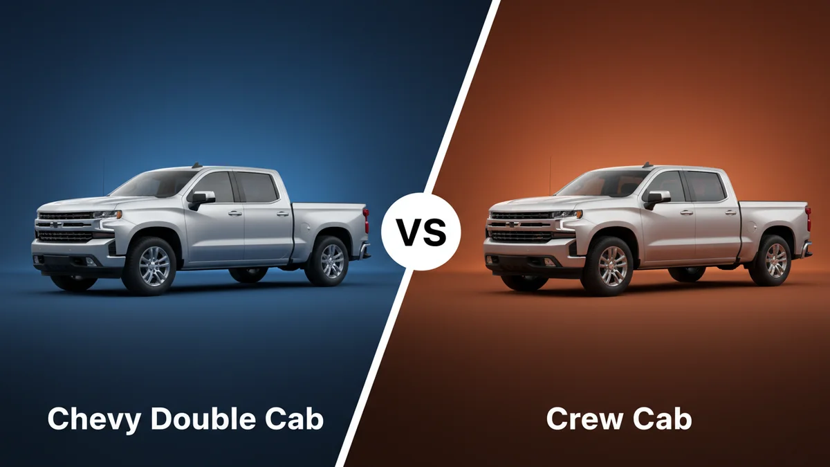 Chevy Double Cab vs Crew Cab comparison