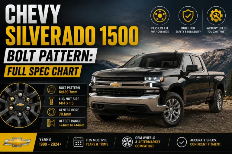 Chevy Silverado 1500 Bolt Pattern: Full Spec Chart