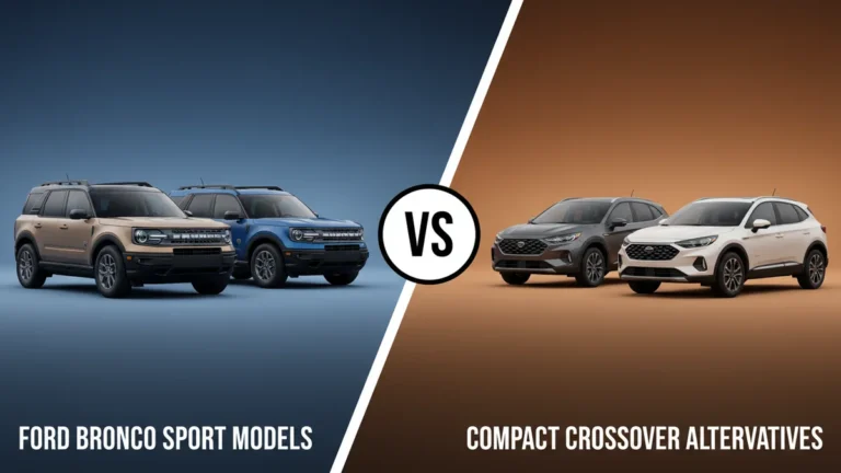 Ford Bronco Sport Models vs Compact Crossover Alternatives side-by-side comparison