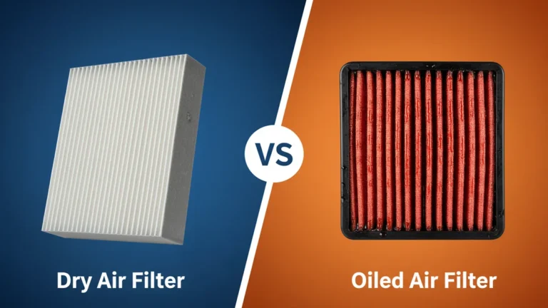 Dry Air Filter vs Oiled Air Filter side-by-side comparison