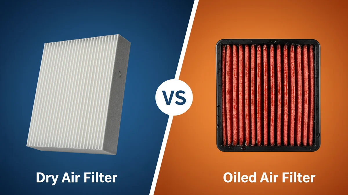Dry Air Filter vs Oiled Air Filter comparison