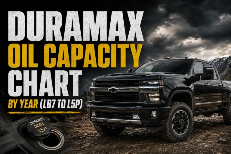 Duramax Oil Capacity Chart by Year (LB7 to L5P)