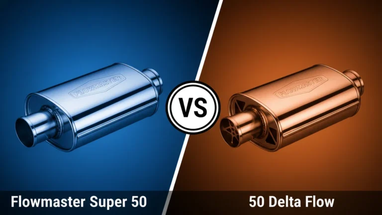Flowmaster Super 50 vs 50 Delta Flow side-by-side comparison