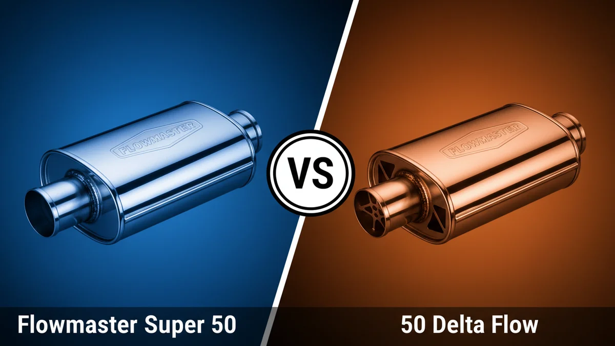 Flowmaster Super 50 vs 50 Delta Flow comparison