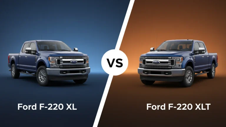 Ford F-250 XL vs Ford F-250 XLT side-by-side comparison